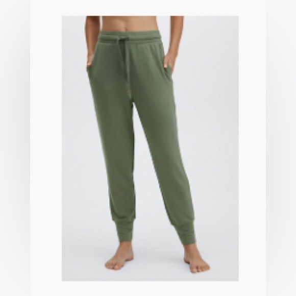 Fabletics Pants - FABLETICS Lounge Terry Drawstring Jogger Medium Safari green NWT